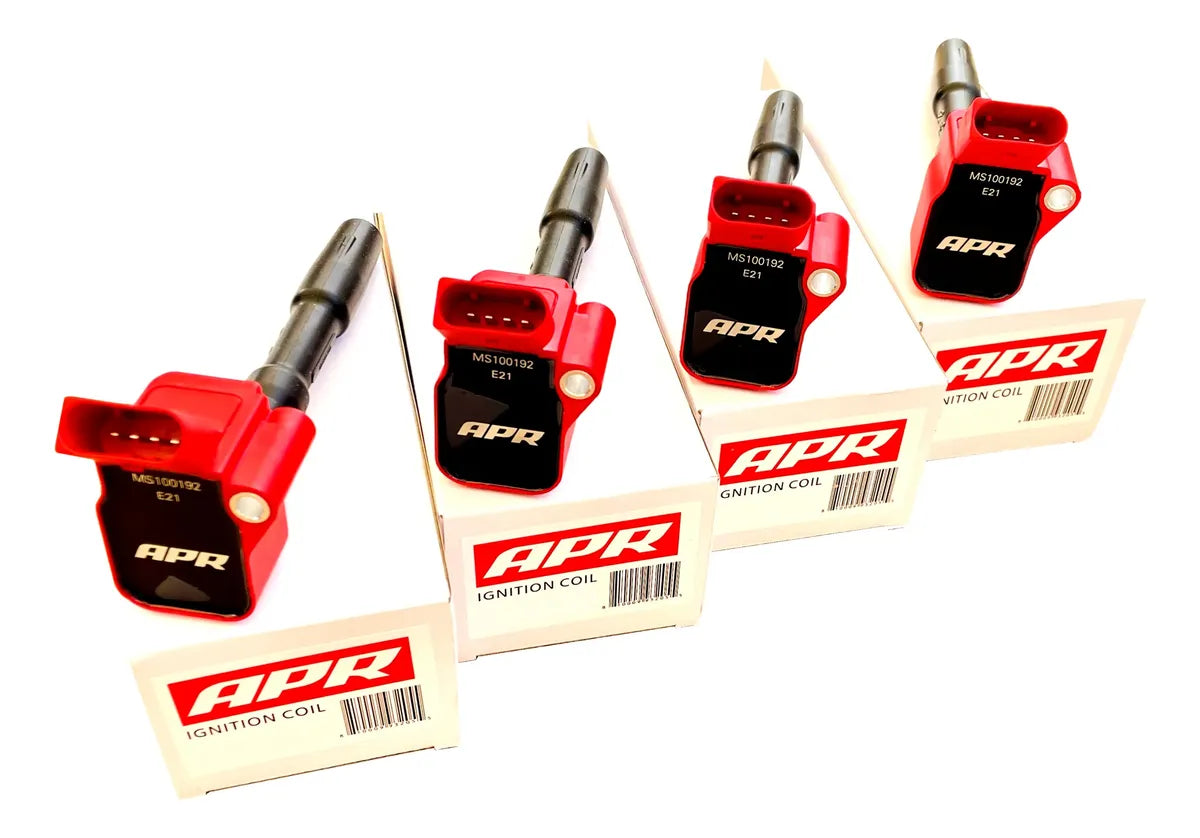 Kit 4 Bobinas Alto Rendimiento APR VW/Audi/Cupra/Porsche (Motores EA888.3, EA888.4, EA839, EA825 2.0T 2.9T 3.0T 4.0T)